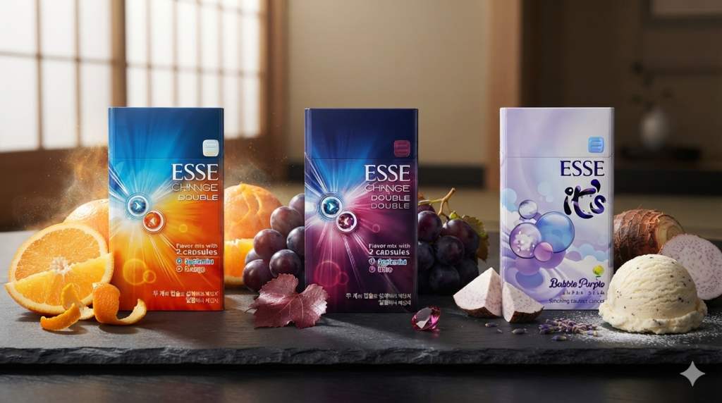 ESSE 愛喜香煙種類大全｜橙子、紅酒葡萄、香芋冰淇淋口味介紹（2026）