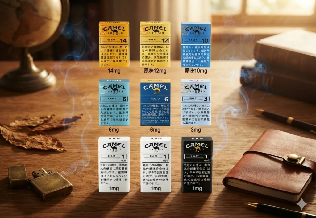 Camel駱駝原味推介｜14、12、10、6、3、1mg 怎麼選？